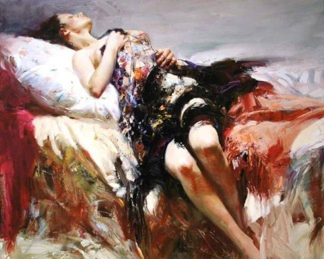 他笔下的乡情女人美到窒息