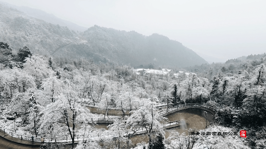 浦江美女峰雪景图片