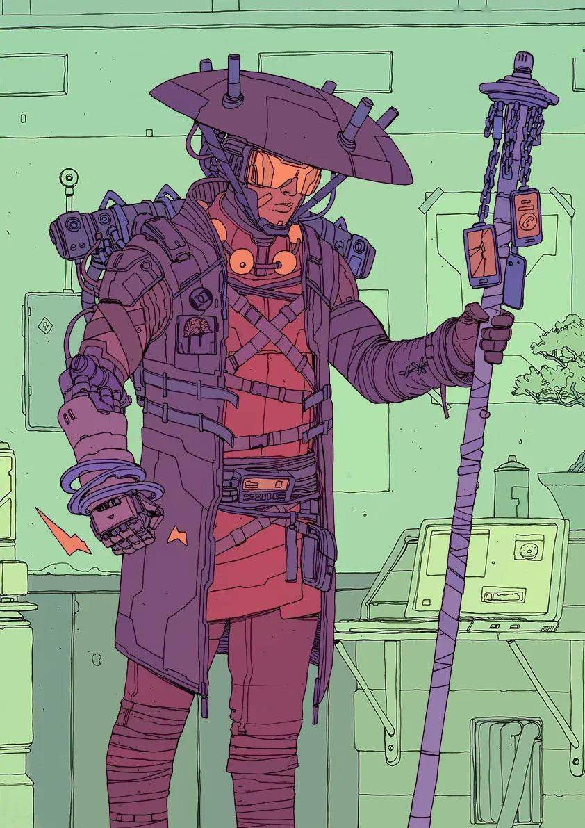 澳大利亚画师deathburger赛博朋克风格