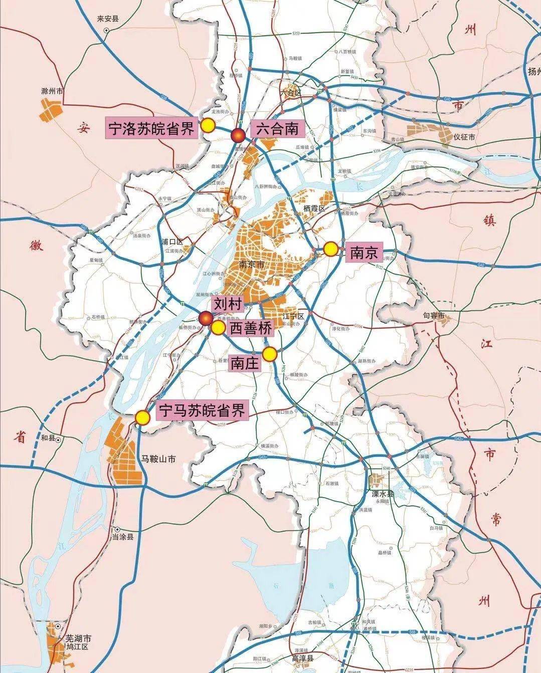 南京市对外交通流量约为65