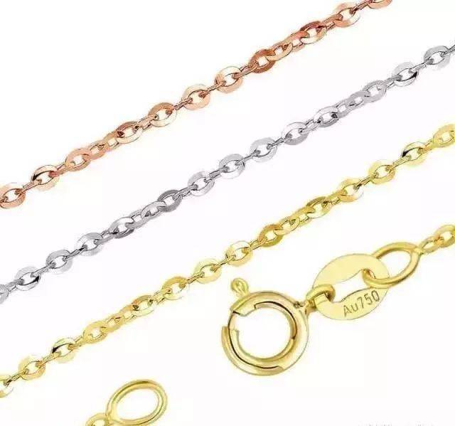 o字链01下面就来看看不同的k金项链各个款式链型