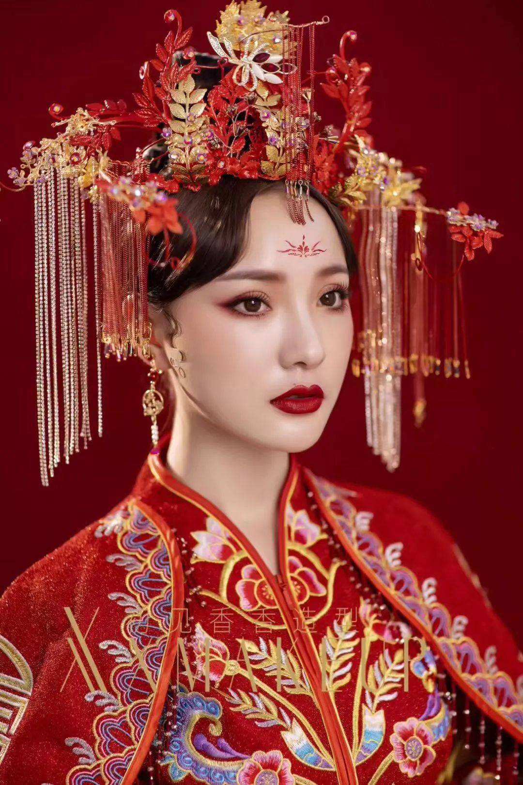 超美古风中式新娘精致中国风