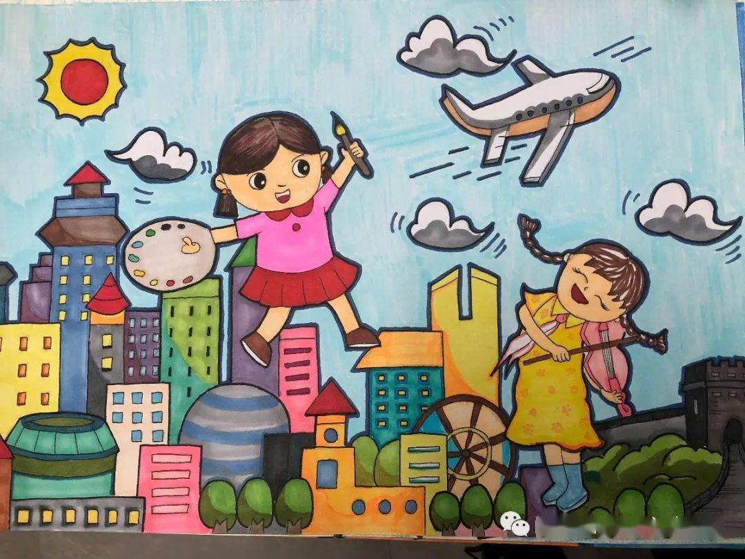 彩绘中国梦——2020年竹岐中心幼儿园主题绘画比赛
