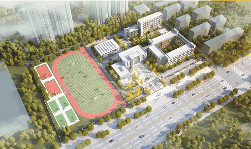 中学申报的仙桃市丝宝中学(第九中学)高家渡校区项目位于仙桃大道以南