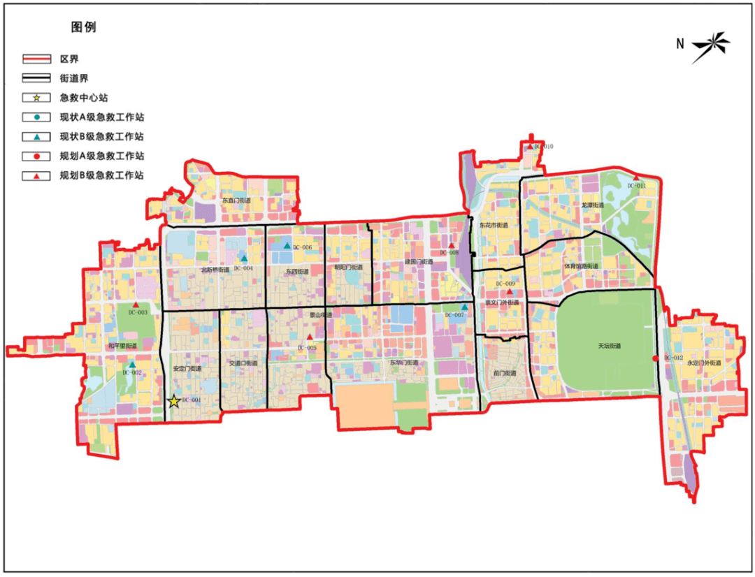 图18:北京市东城区院前医疗急救设施分布示意图参考资料:1,中共北京