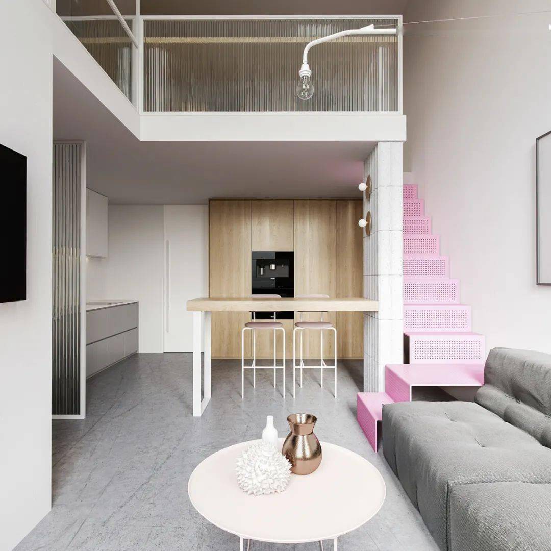 loft小户型,楼梯设计好真是太漂亮了!