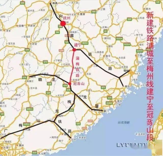 浦梅铁路路线图连城段图片