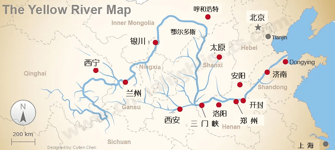 菏泽黄河地图图片