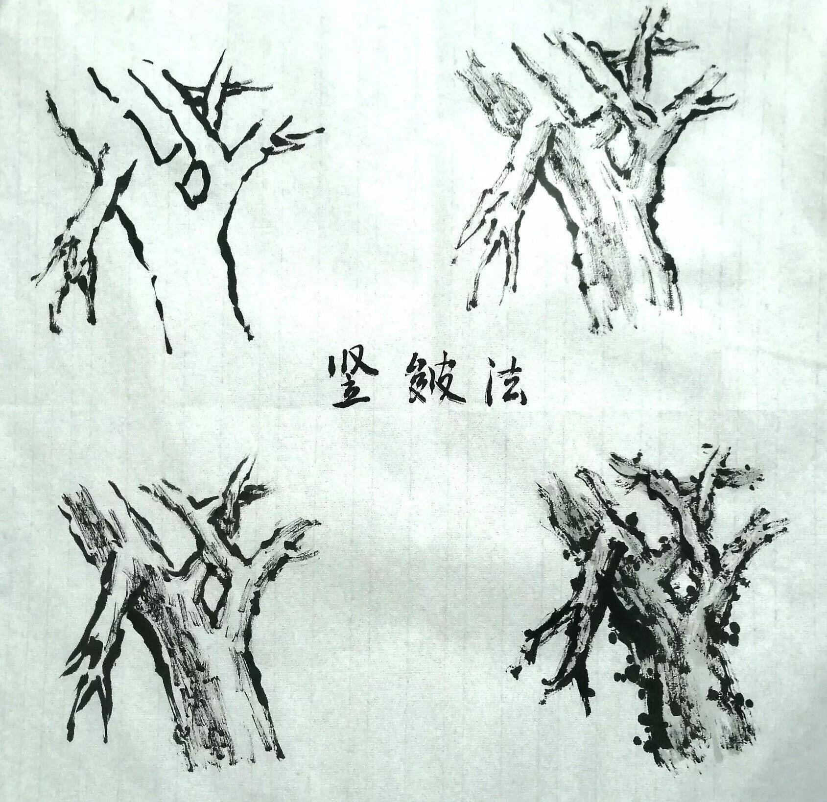 曾锐教授:国画学习系列(五)3山水国画之 树的画法