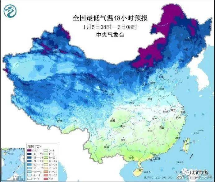 受弱冷空氣影響西北地區東部,華北黃淮,江淮等地氣溫下降4～6℃6-8日