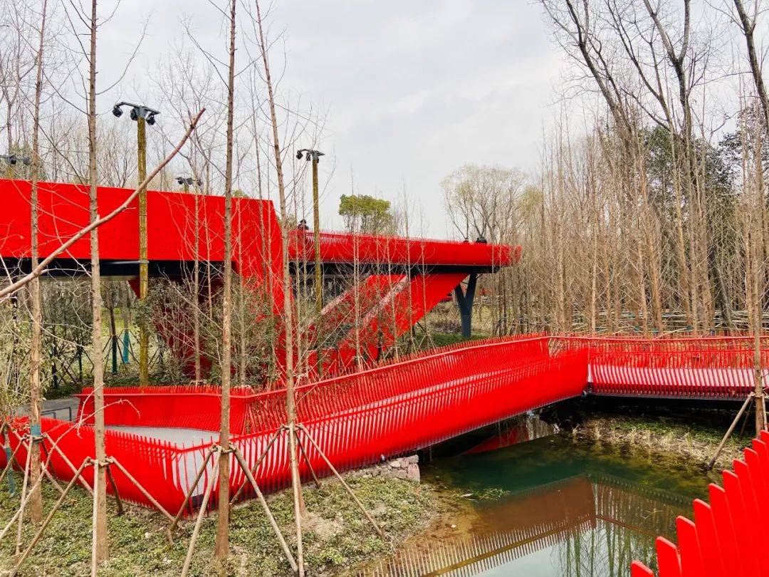 西南湖公园空中廊桥