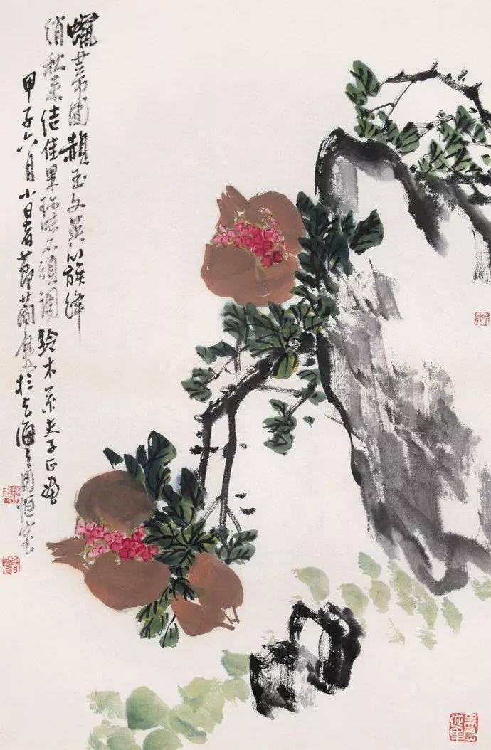 曹简楼 花卉水果蔬菜题材国作欣赏