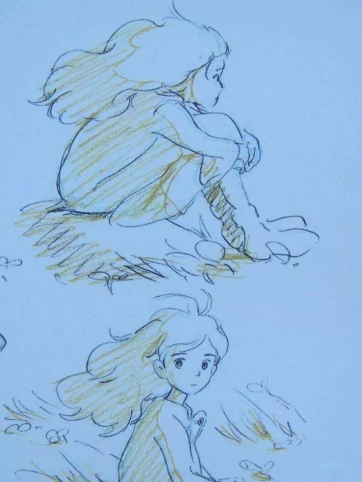 宫崎骏原画手稿赏析!_吉卜力工作室