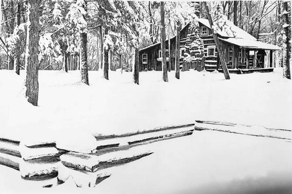 这些雪景是钢笔画的你信么