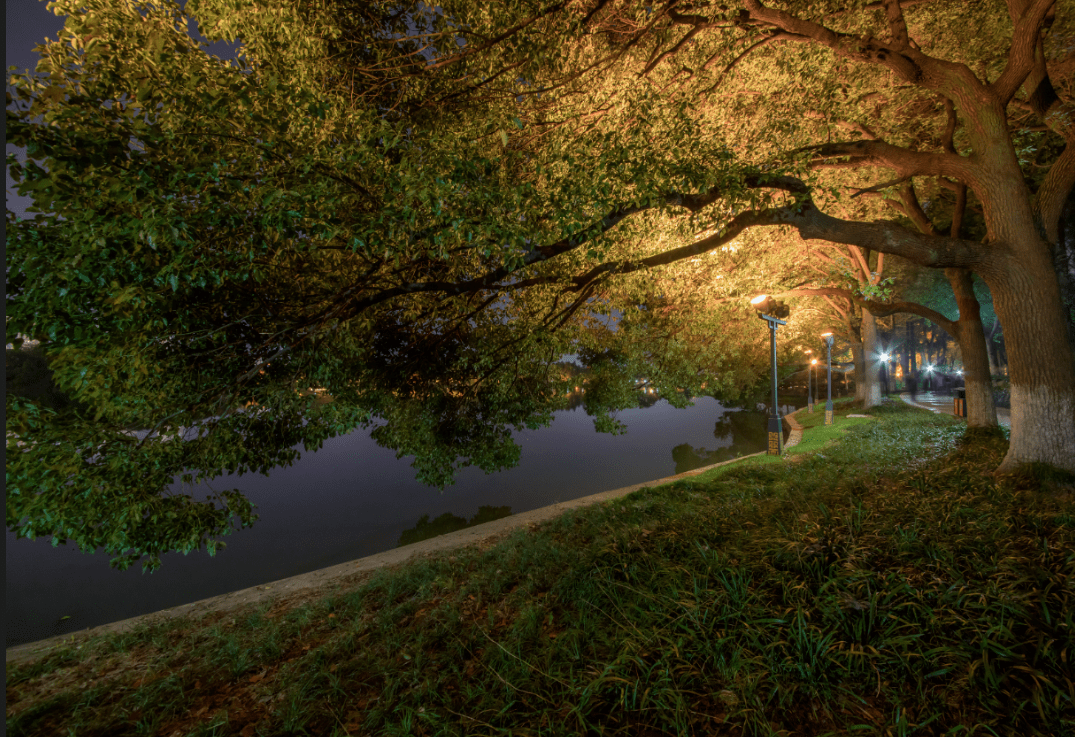 远观盛世画卷,近赏古韵光影—马鞍山雨山湖夜景亮化鉴赏