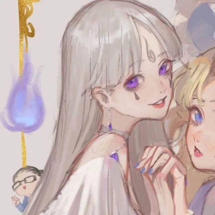 动漫头绪丨闺蜜百合头像