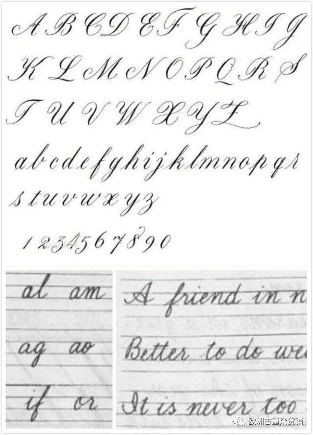 意大利体具有四个特点:字体向右倾斜,圆圈呈椭圆形,许多字母可一笔