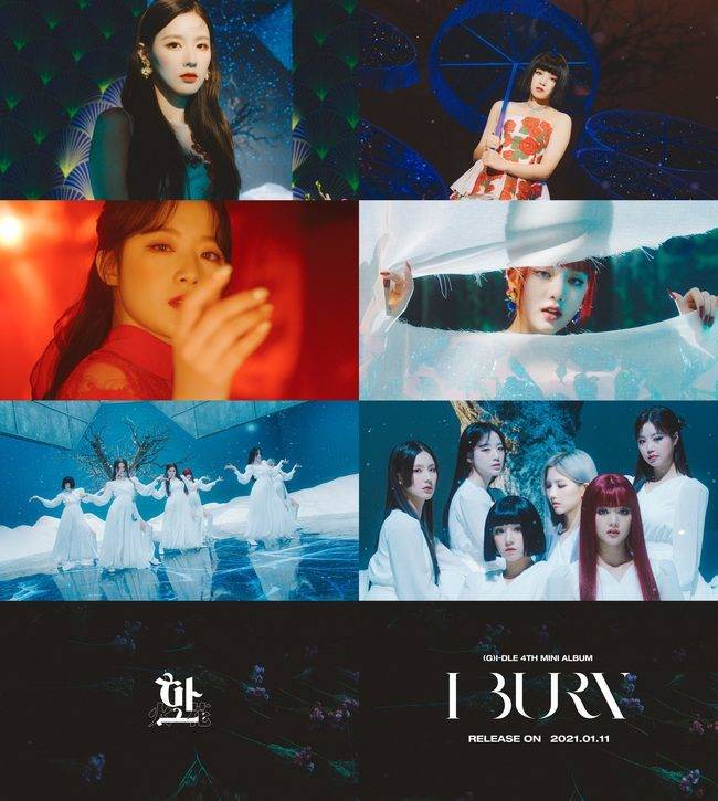 [星闻](g)i-dle的《火花》mv第二轮预告公开,无法移开视线的投入感