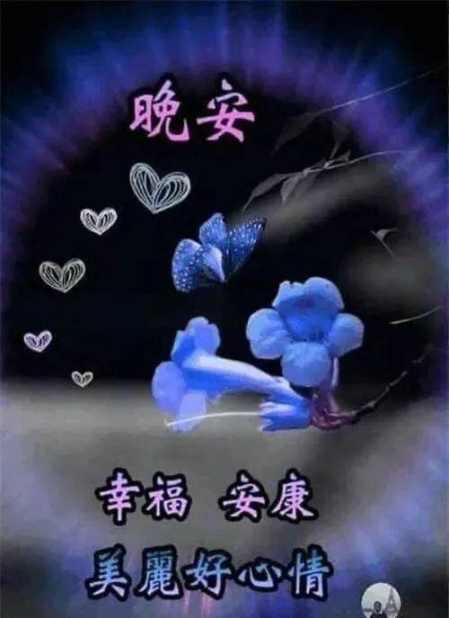 晚上好問候動畫表情包,睡前群發晚安問候祝福圖片帶字