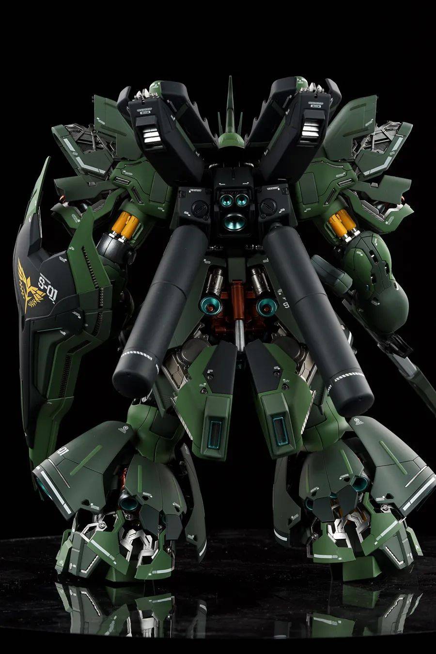 一身军绿mg卡版沙扎比改色涂装