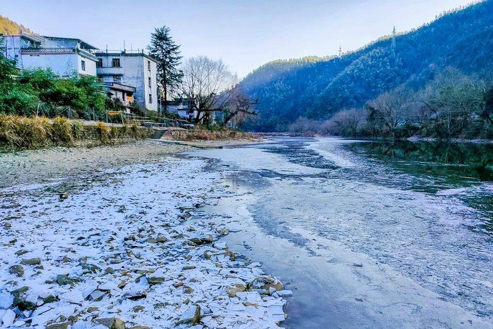 视觉休宁|流口:率水再现冰河美景