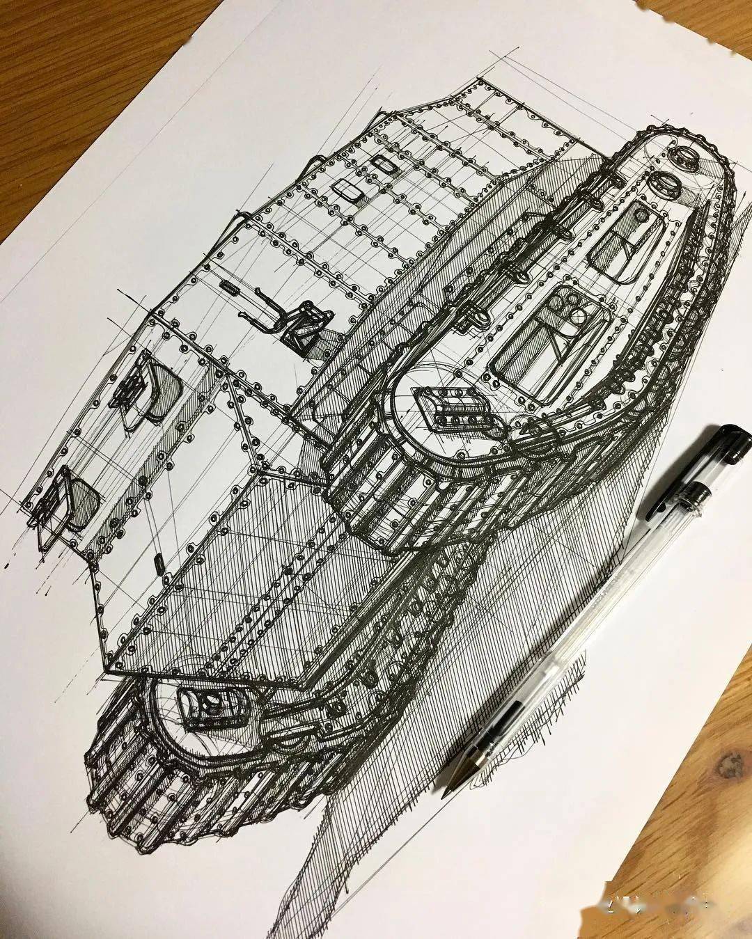 军事迷福音你想看的坦克装甲车都在这儿了手绘634day