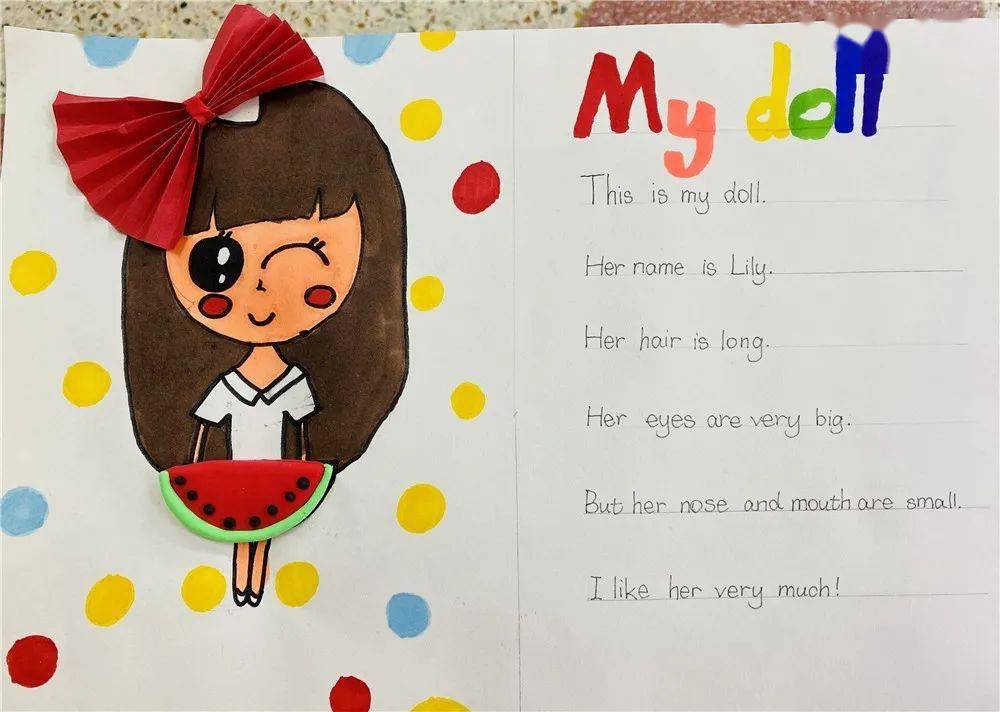 创意的"理想娃娃",你是否发现小小创意家们还给它们配上了英文介绍?