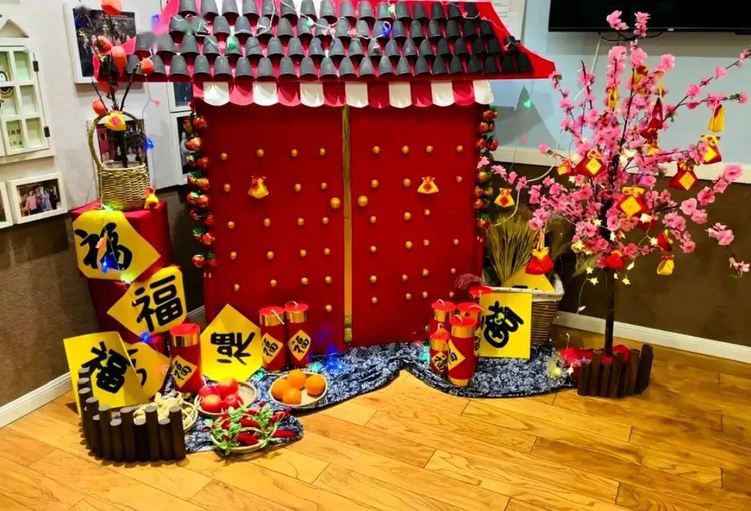 2021幼儿园春节环创让浓浓的年味从大厅到主题墙文末领资料包