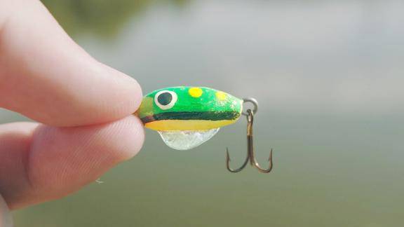 手工制作的微型米诺能钓到鱼就是好饵