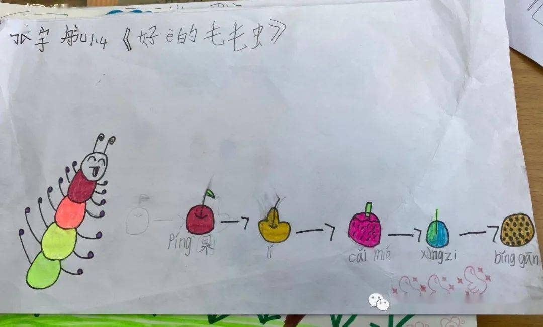 后期展开拓展想象作品《圆圆的月亮》,《逃家小兔》,《一寸虫》等