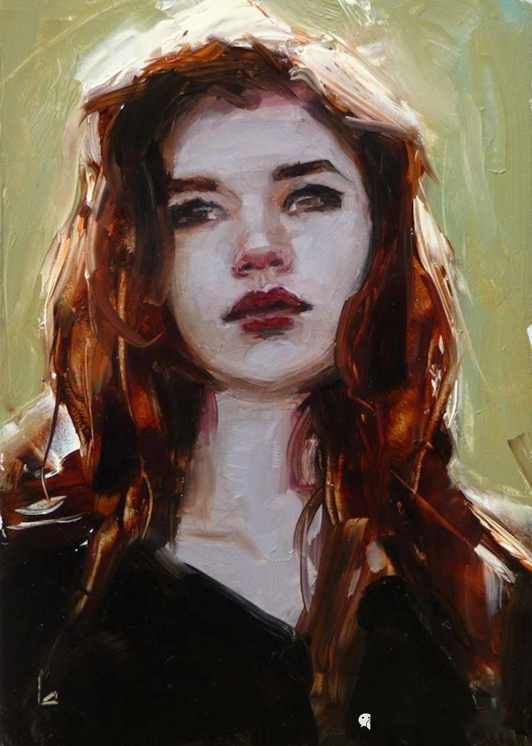 大众艺术网速记百面朋友圈肖像画作集锦美国现代现实主义肖像画家约翰