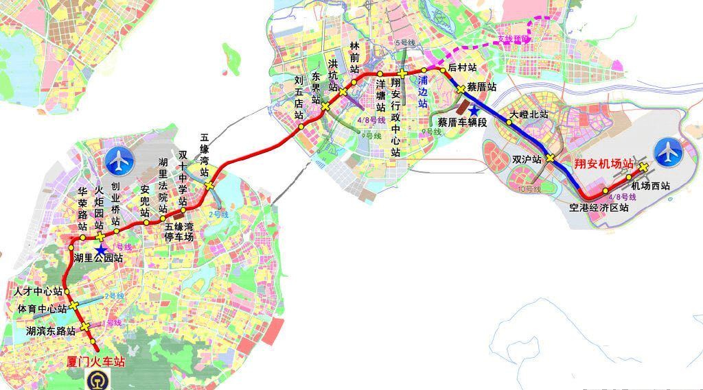 厦门地铁7号线线路图图片