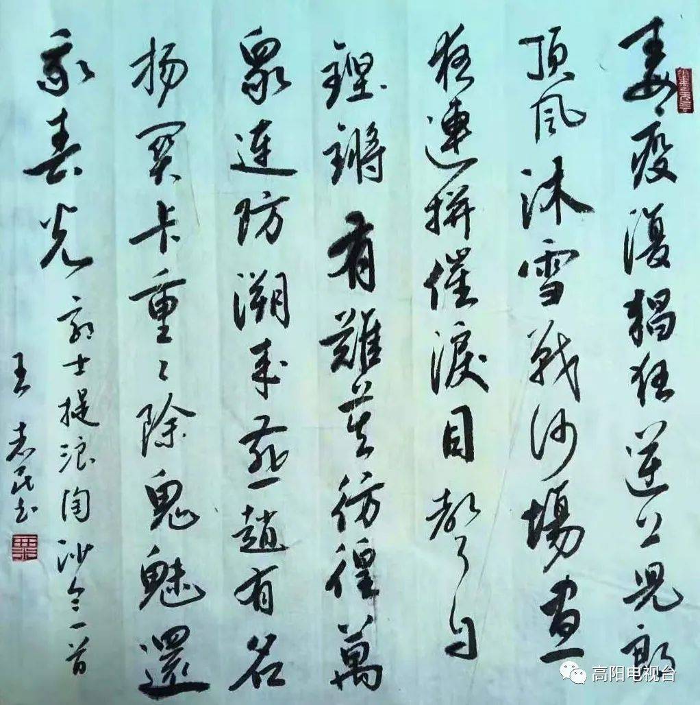 万众一心,同舟共"冀"——高阳县诗书画名家携手抗疫_书法