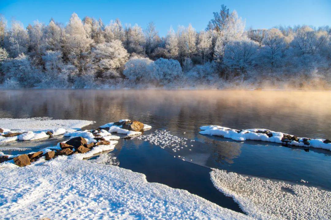 黑龙江库尔滨雾凇,冬日一抹醉美的景色!_画面