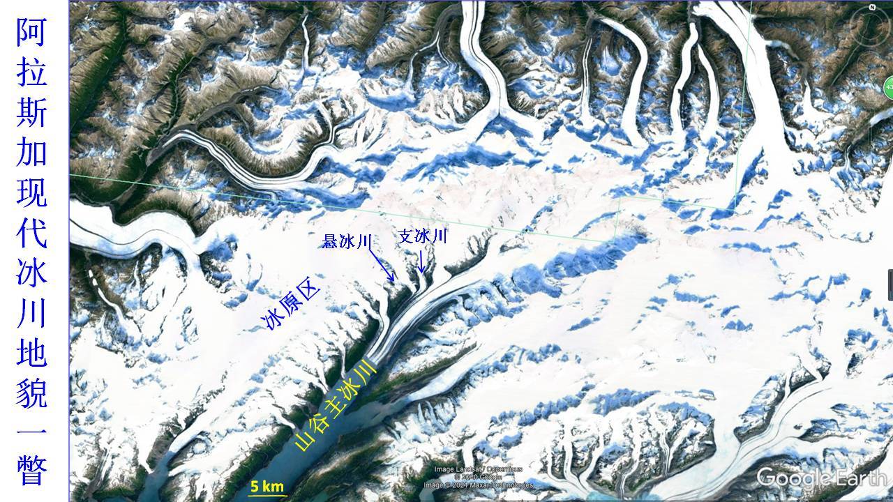 冰川谷横剖面图片