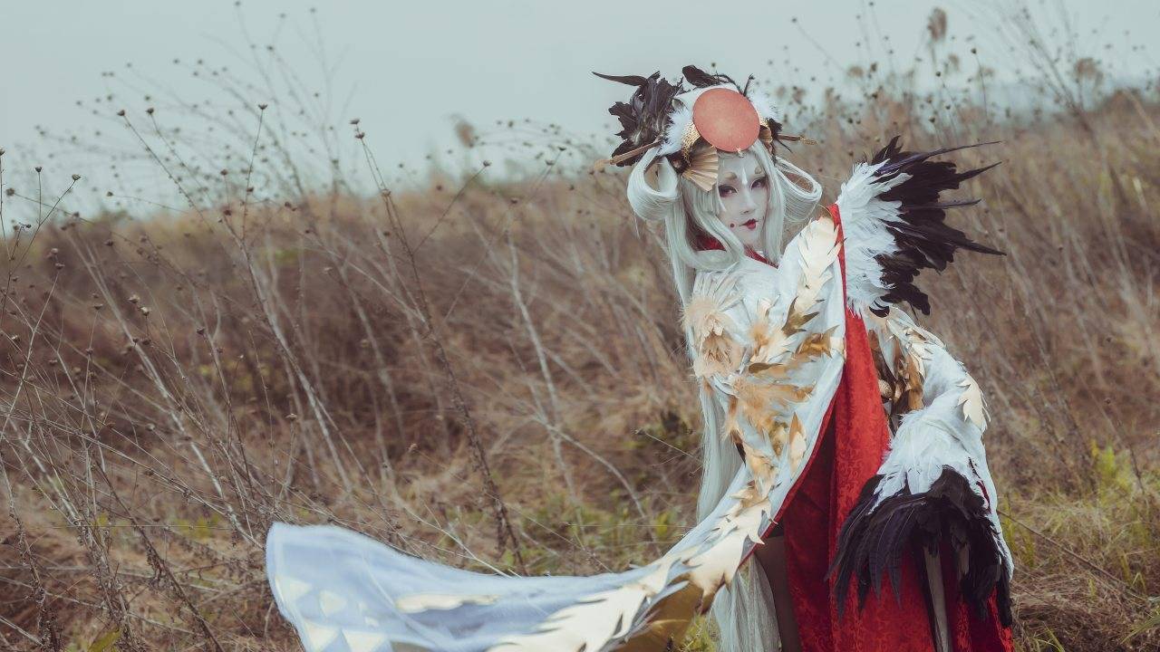 阴阳师手游姑获鸟金鸾鹤羽cosplay