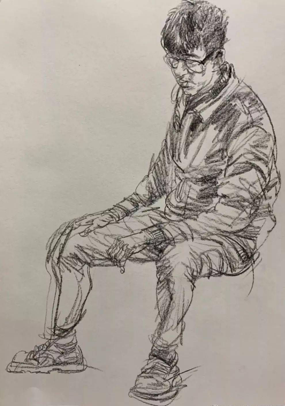 写意与神韵并存 王朋飞 近作 赏析_速写