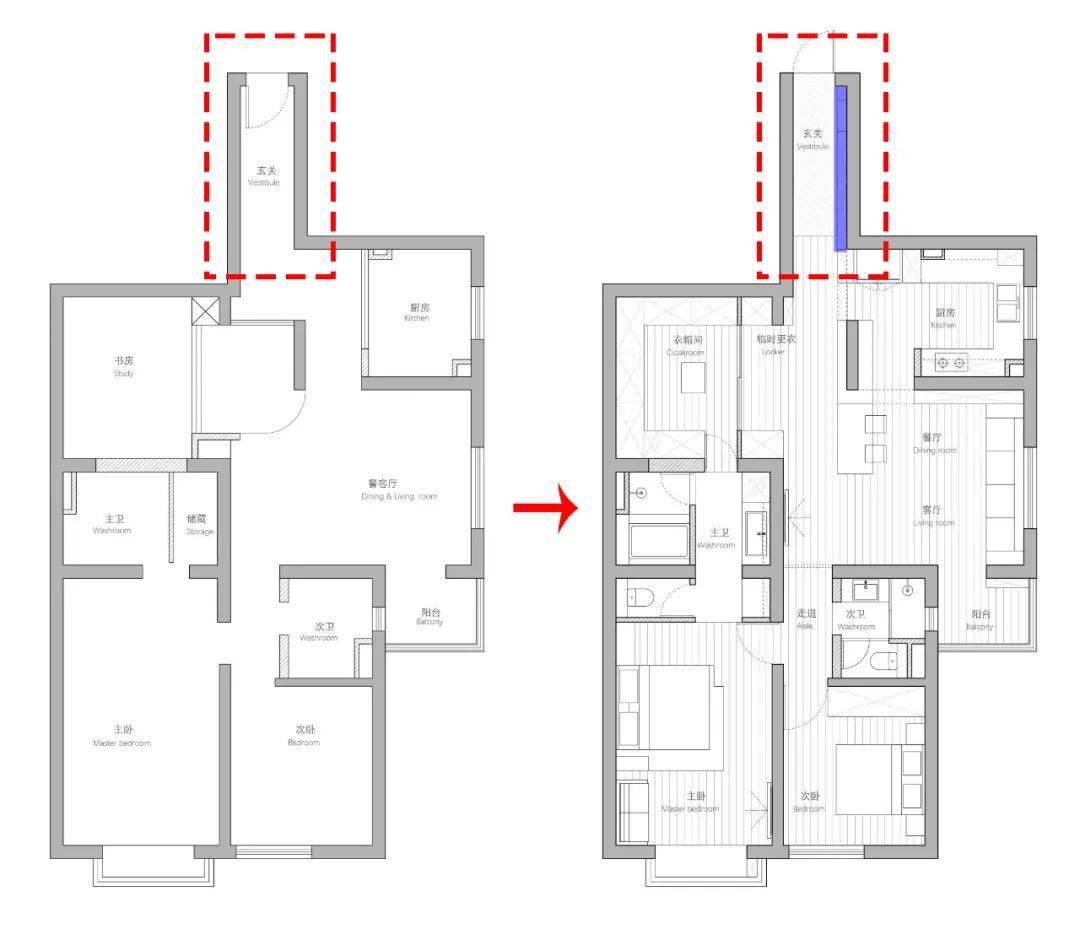 长走廊太鸡肋不改造好瞬间赚回一间房