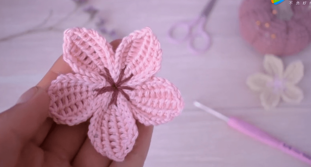 今日图解7款樱花钩针图解钩出你的2021年春天