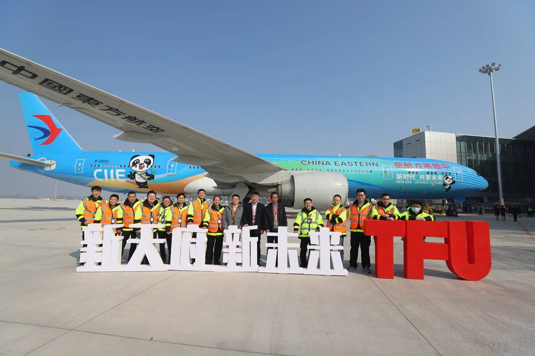 3小時驗證飛行東航b777機型完成成都天府國際機場多個驗證科目