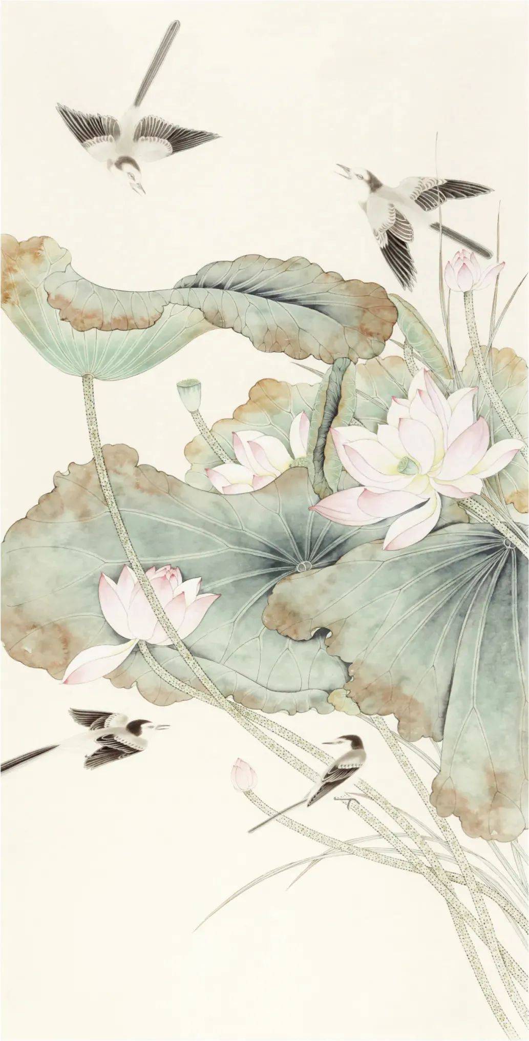 陈军《花间鸣唱》绘制步骤