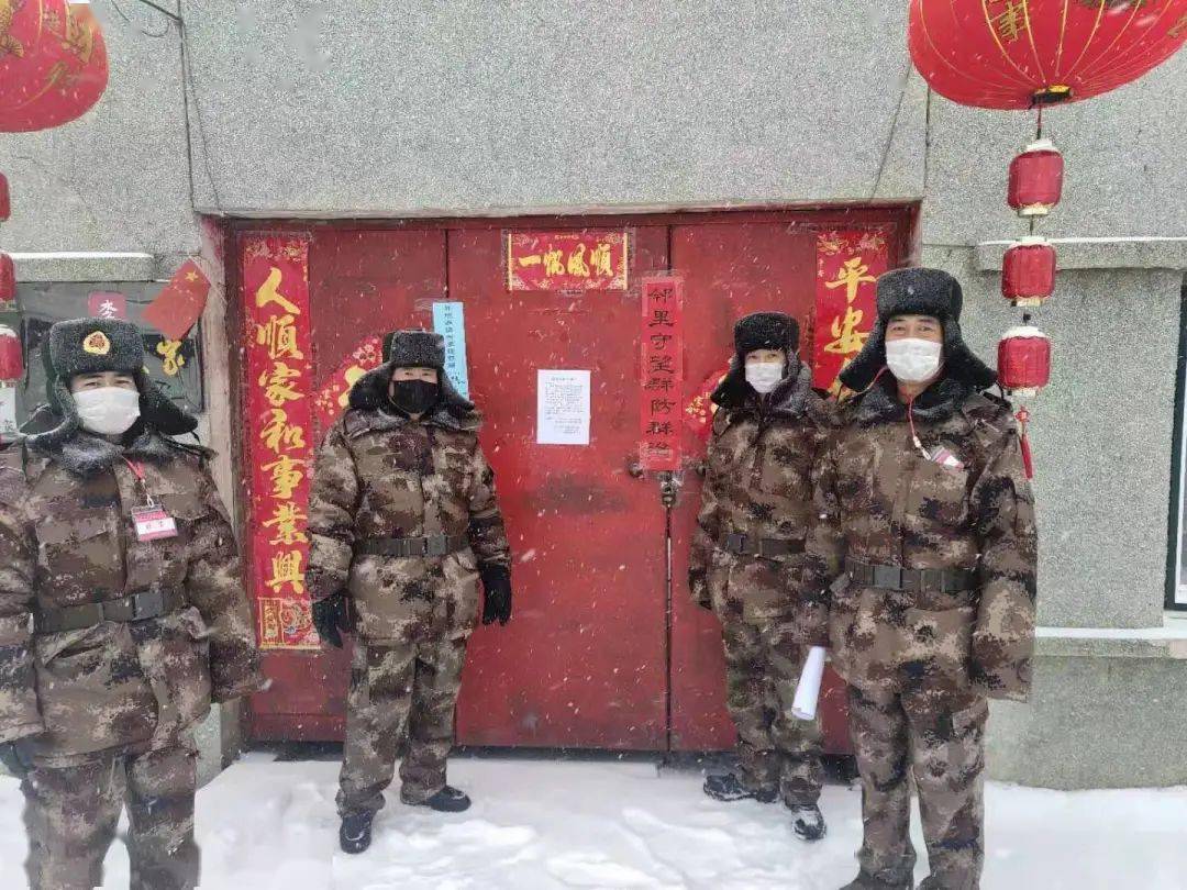 疫情防控,饶河农场有限公司民兵在行动