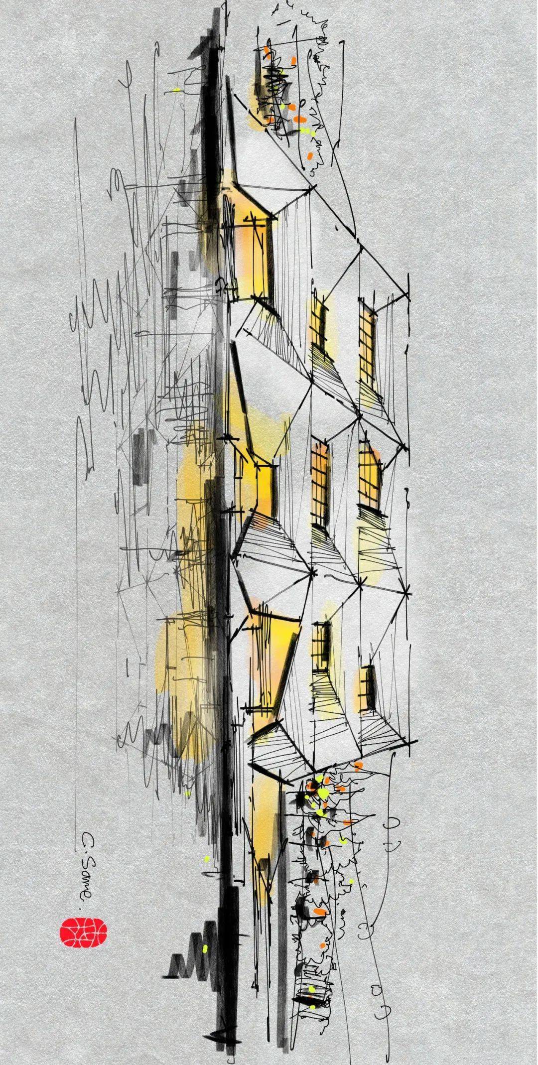 建筑学博士的案例分析与手绘表达云阳市民活动中心