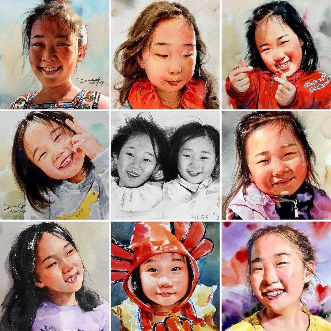 画家笔下小姐姐美出天际,简直是视觉享受!