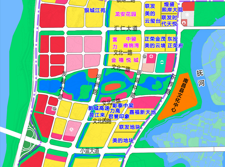 象湖滨江片区规划图图片