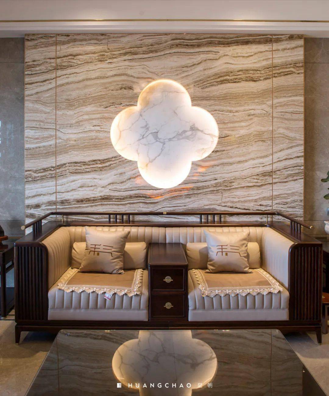 大理石家装 | 简约大气的新中式风格_石材