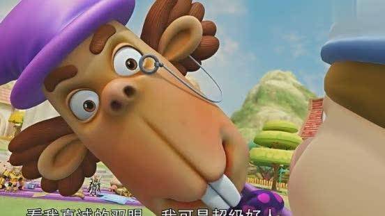 猪猪侠杰克用真诚的眼神看着小朋友没想到小朋友说杰克有眼屎