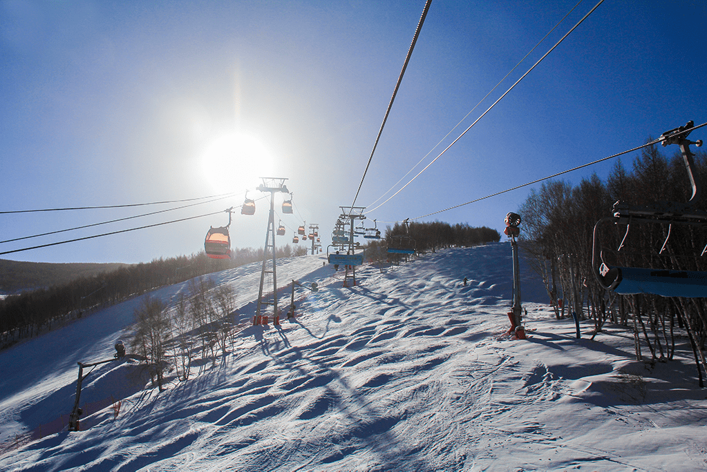 01 万龙 高级道: 金龙道(下段标准蘑菇道),威龙道(周三至周五全天封闭