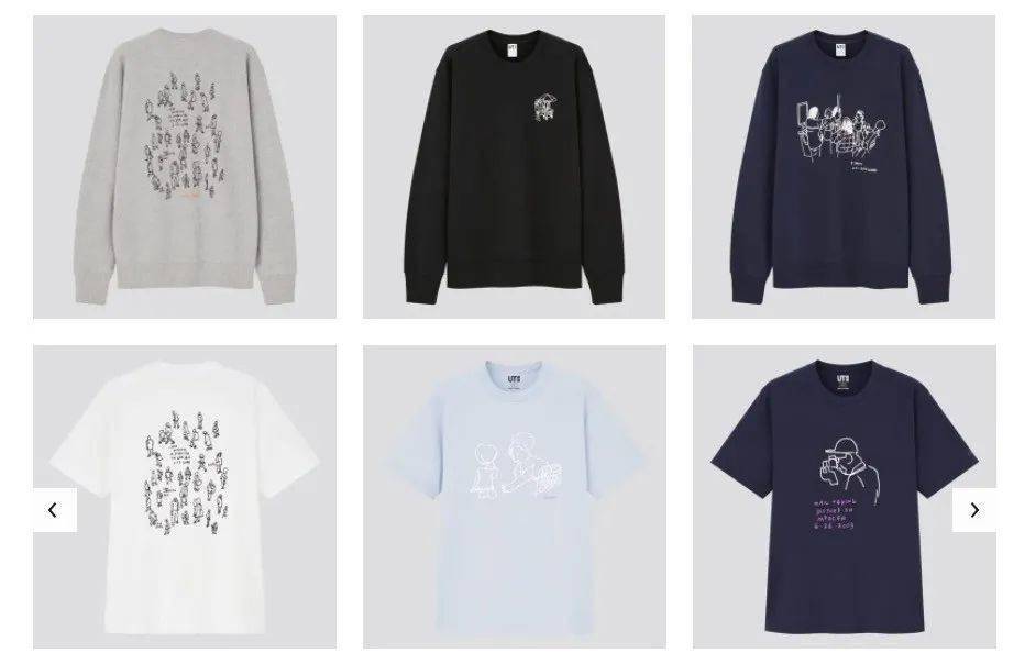 通过他的画能看到不少纽约人们每天到生活,优衣库把jason polan到画作