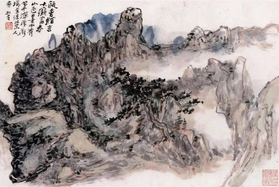 黄宾虹山水作品中笔墨意境美_搜狐网